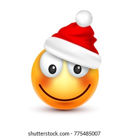 Christmas hat and smiley