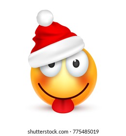 Christmas hat and smiley