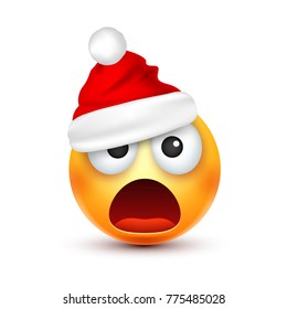 Christmas hat and smiley