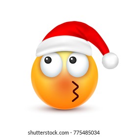Christmas hat and smiley