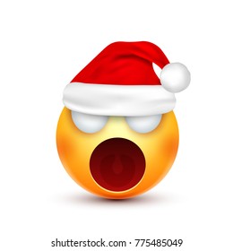 Christmas hat and smiley