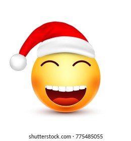 Christmas hat and smiley