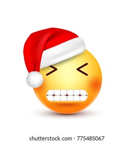 Christmas hat and smiley