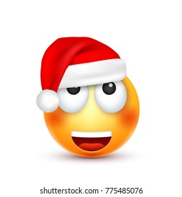 Christmas hat and smiley