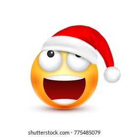 Christmas hat and smiley