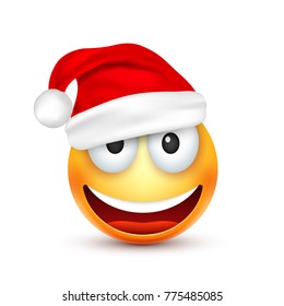 Christmas hat and smiley