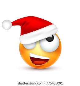 Christmas hat and smiley