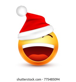Christmas hat and smiley