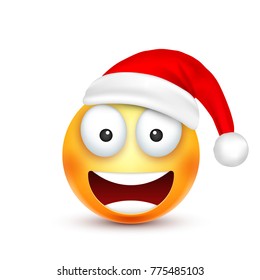 Christmas hat and smiley
