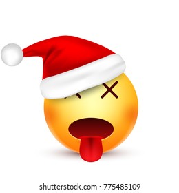 Christmas hat and smiley