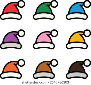 Christmas Hat vector Santa Claus Xmas cartoon character illustration
