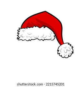 christmas head hat vector illustration for christmas day celebration