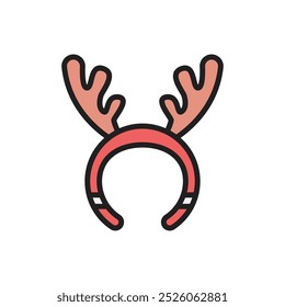 Christmas Headband Icon Vector Illustration