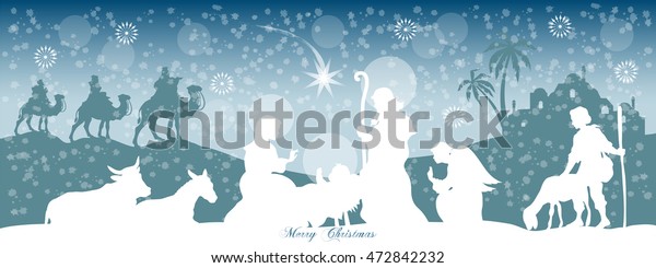 Christmas Header Background Stock Vector (Royalty Free) 472842232