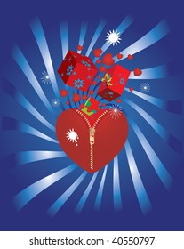 Christmas heart