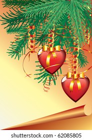 Christmas hearts