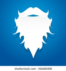Christmas hipster poster for party or greeting card. Vector illustration. Santa Hipster Claus. vector merry christmas art design