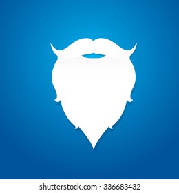 Christmas hipster poster for party or greeting card. Vector illustration. Santa Hipster Claus. vector merry christmas art design