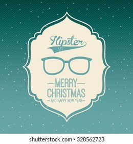 christmas hipster style design, vector illustration eps10 graphic 