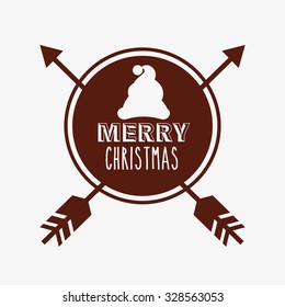 christmas hipster style design, vector illustration eps10 graphic 