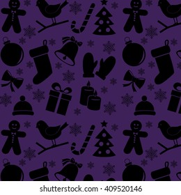 Christmas holiday background pattern. Vector art.