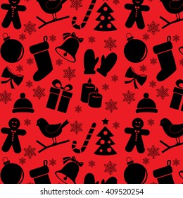 Christmas holiday background pattern. Vector art.