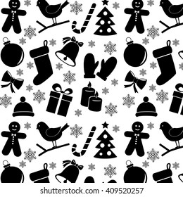 Christmas holiday background pattern. Vector art.