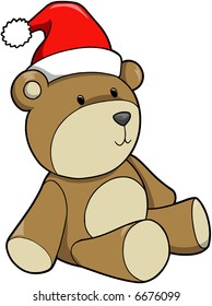 Christmas Holiday Bear Vector Illustration