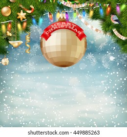 Christmas holiday blinking abstract background. EPS 10 vector file included
