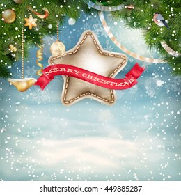 Christmas holiday blinking abstract background. EPS 10 vector file included