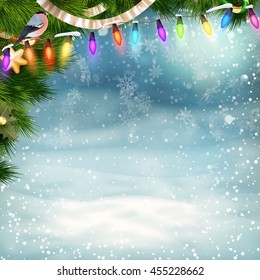 Christmas holiday blinking abstract background. EPS 10 vector file included