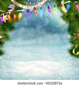 Christmas holiday blinking abstract background. EPS 10 vector file included