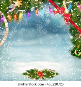 Christmas holiday blinking abstract background. EPS 10 vector file included