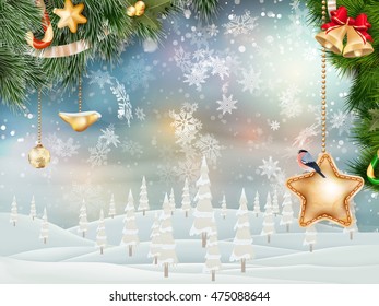 Christmas holiday blinking abstract background. EPS 10 vector file included