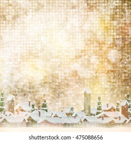 Christmas holiday blinking abstract background. EPS 10 vector file included