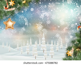 Christmas holiday blinking abstract background. EPS 10 vector file included