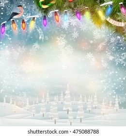 Christmas holiday blinking abstract background. EPS 10 vector file included