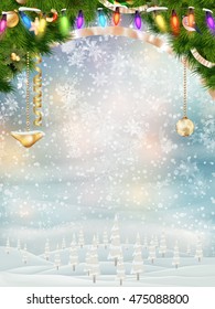 Christmas holiday blinking abstract background. EPS 10 vector file included