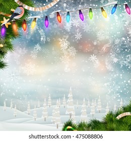 Christmas holiday blinking abstract background. EPS 10 vector file included