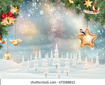 Christmas holiday blinking abstract background. EPS 10 vector file included