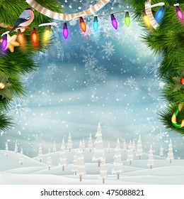 Christmas holiday blinking abstract background. EPS 10 vector file included