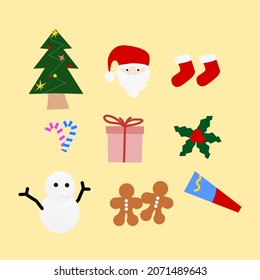 Christmas holiday bundling vector art 