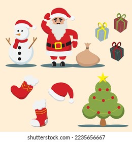 Christmas Holiday Cartoon Cute Collection