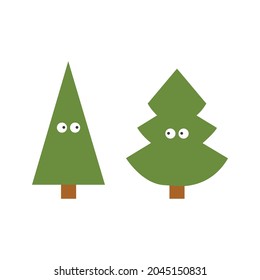 christmas holiday concept, christmas tree, festive mood, holiday weekend, gifts, vector illustration