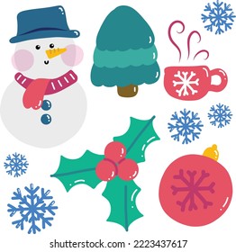 Christmas Holiday Day Set Element