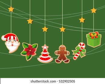Christmas holiday dresses collection of icons 1