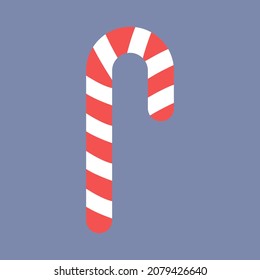 Christmas Holiday Flat Vector Sweet Candy Cane