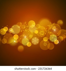 Christmas holiday gold light background