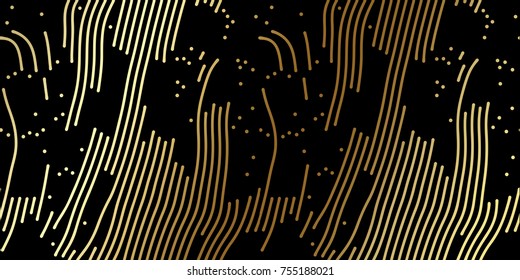 Christmas holiday golden pattern background template for greeting card or New Year gift wrapping paper design. Vector gold abstract pattern for Christmas or New Year wrapper seamless shiny background.