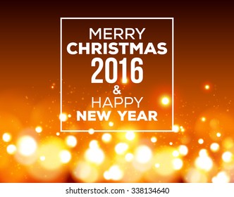 Christmas Holiday Greeting Cards Design. Abstract Christmas Lights. Decorative Christmas Background. Vector Illustration.